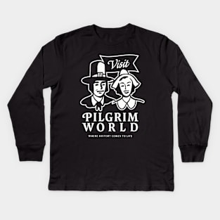 Visit Pilgrim World Kids Long Sleeve T-Shirt